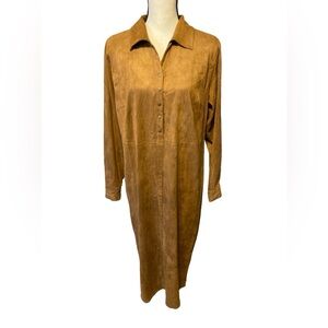 Talbots faux suede dress size 12W